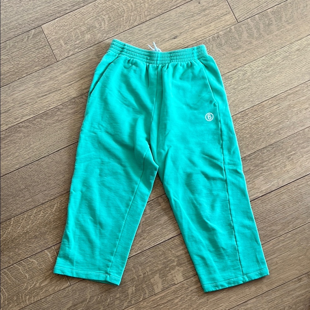MM6 Maison Martin Margiela Green Sweatpants Relaxed Fit